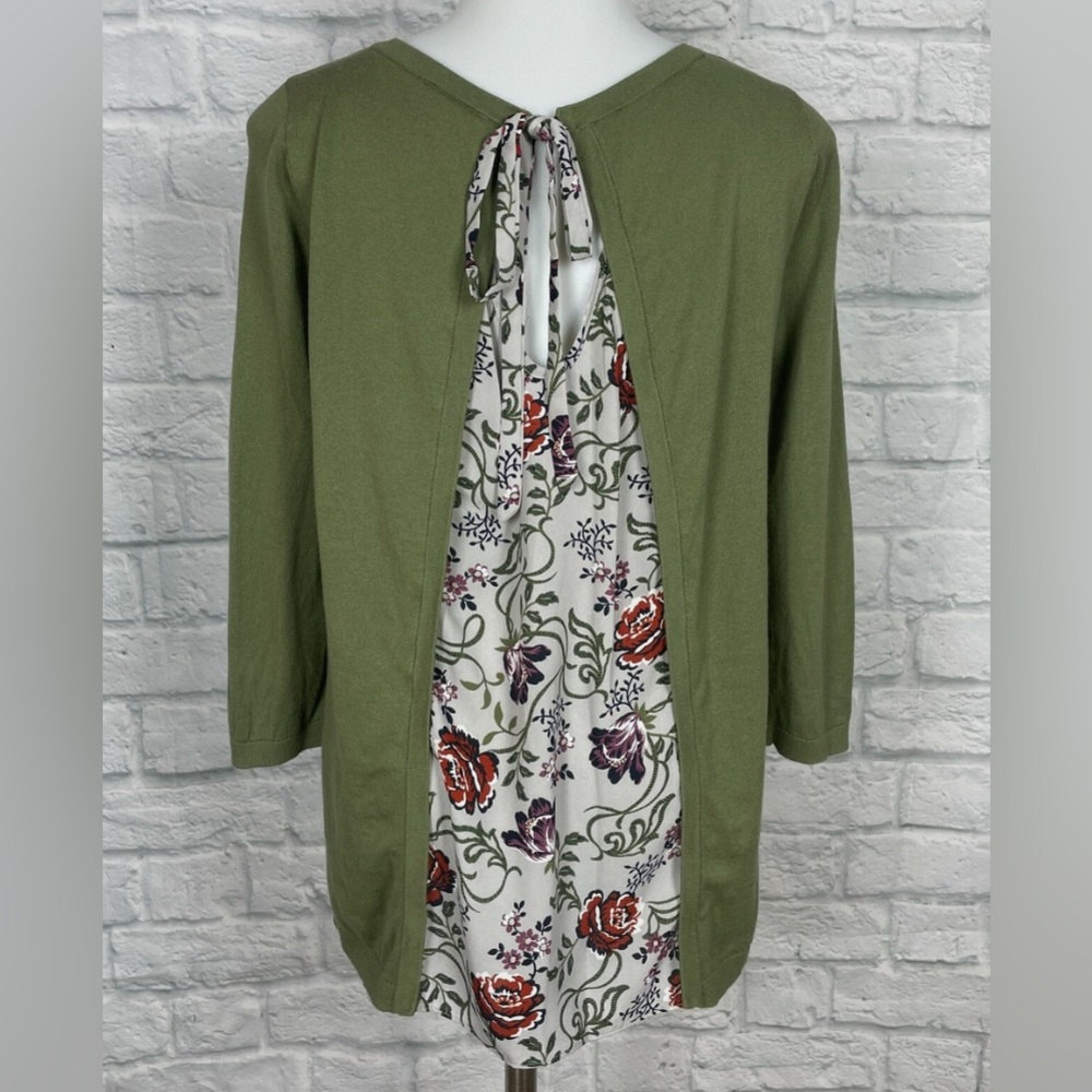 LOFT Panel-back Knit Top